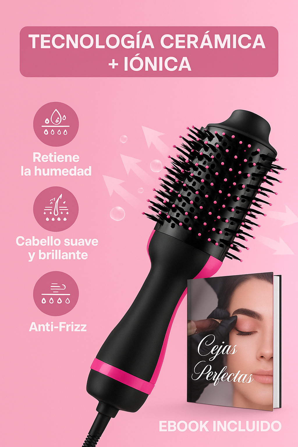 Cepillo secador voluminizador