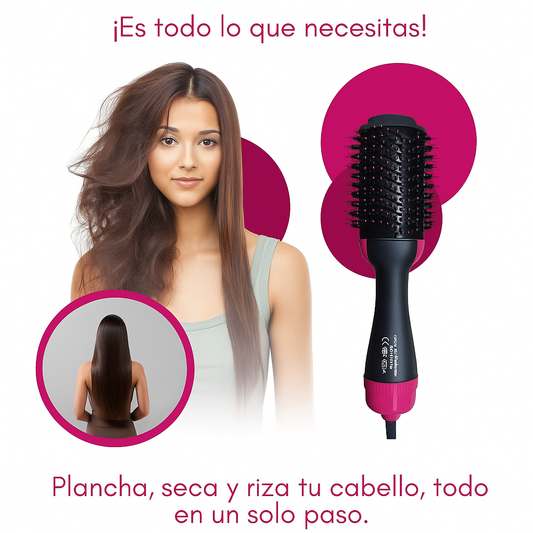 Cepillo secador voluminizador + Ebook + Plantilla